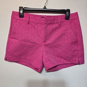 BANANA REPUBLIC Women's Pink Textured Shorts
